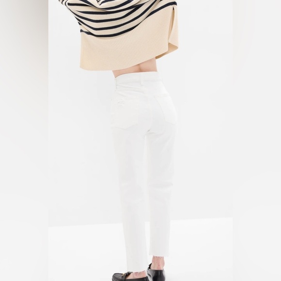 GAP WOMEN HIGH RISE STRAIGHT LEG JEANS - WHITE SIZE 32 (NEW WITH TAGS) - Picture 5 of 5